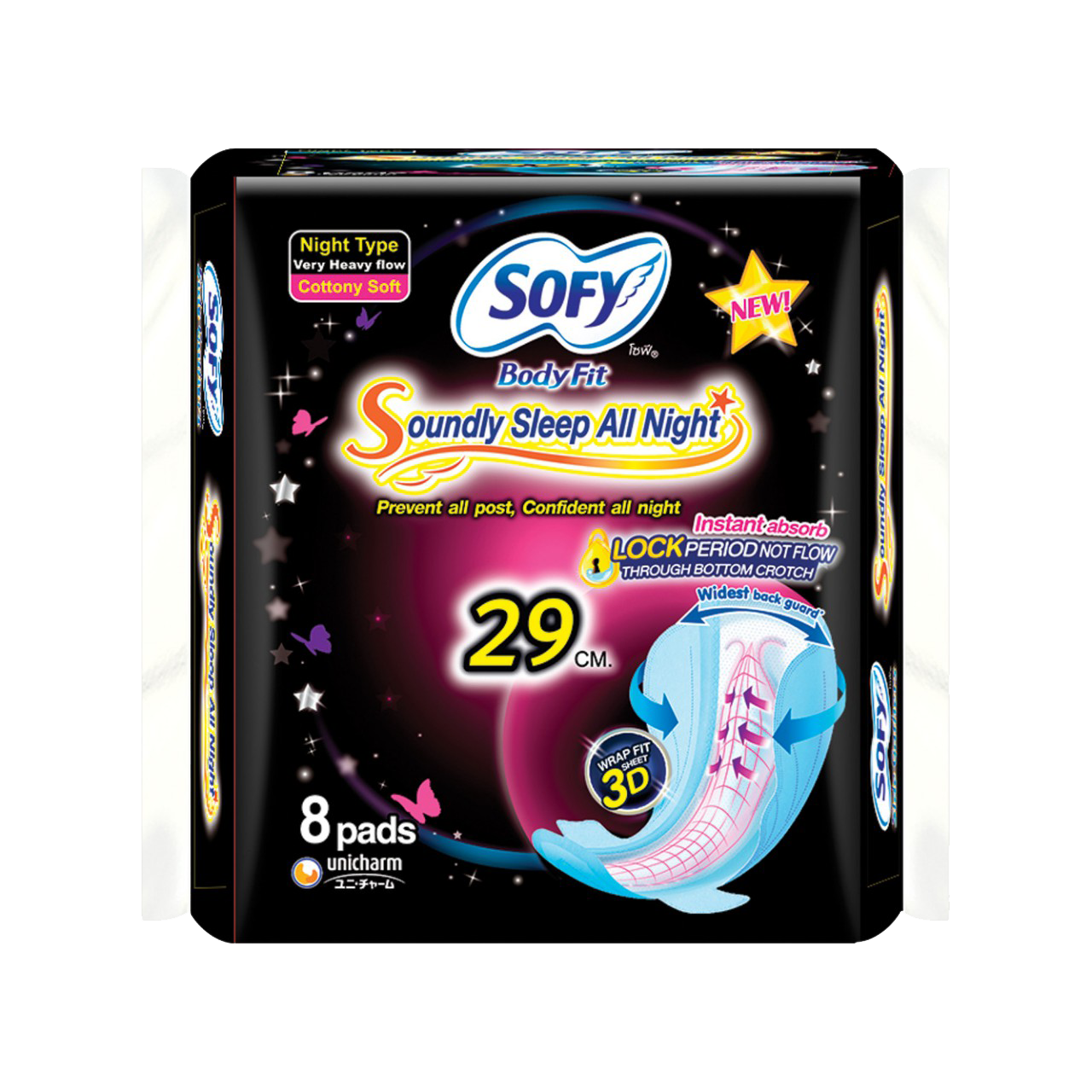 Sofy Body Fit with Wing 29cm (8 Pads)