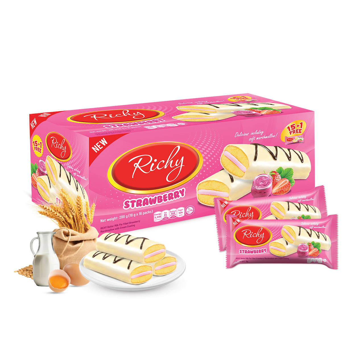 Ricky's Strawberry Cream Cake- 25g