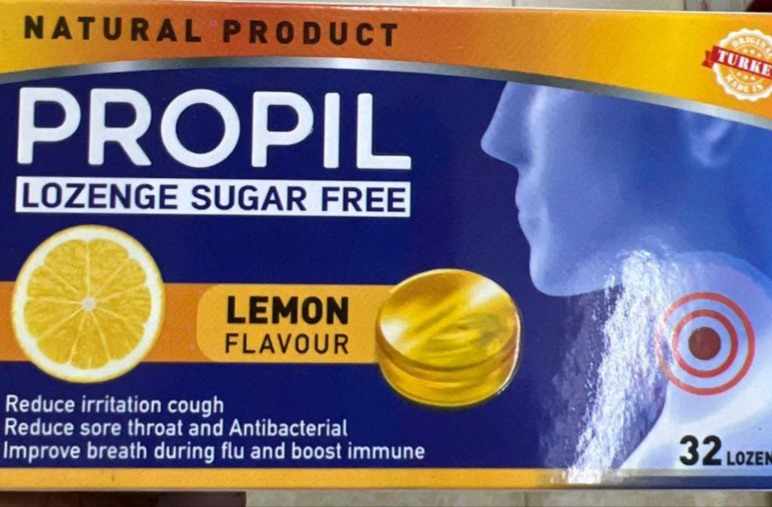 Propil- Losenges- Lemon-Sugar Free- 32 pcs