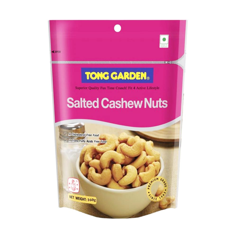 Tong Garden Salted Cashew Nuts 160g