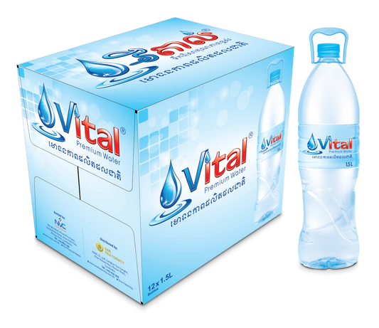 Vital Drinking Water 1.5L Bottle- Carton