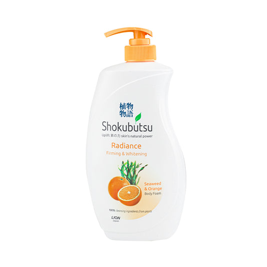 Shokubutsu Radiance- Firming & Whitening- Seaweed & Orange- Body Foam- 900ml