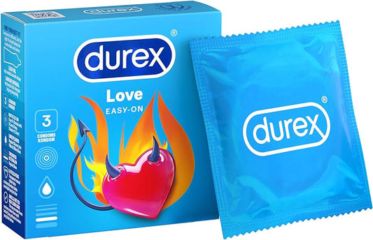 Durex Love Easy On Condoms 1x3 pcs box