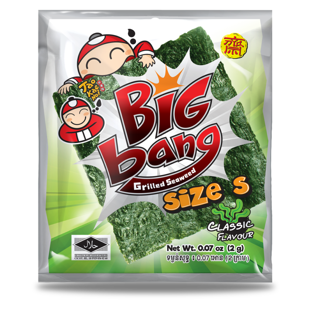 Tao Kae Noi- Big Bang Grilled Seaweed- Classic Flavor