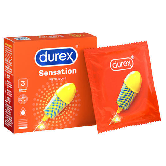 Durex Sensation Condoms with Dots 1x3 pcs