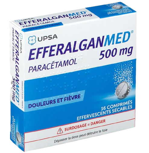 Efferalganmed Paracetamol 500mg- 16 Effervescent Tablets