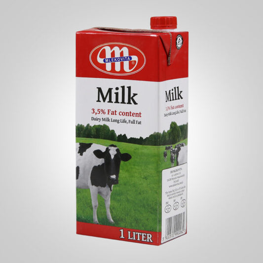 Mlekovita Dairy UHT Milk Full Fat - 1 Litres