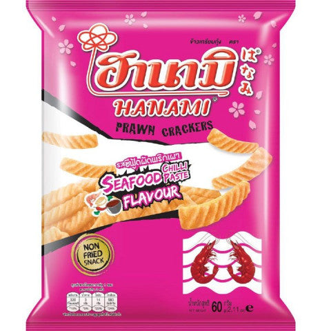 Hanami Prawn Cracker- Seafood Chilly Paste Flavor- 60g-Pack