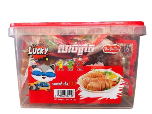 Luck Sausage- Spicy Flavor 50Pcs x 15g