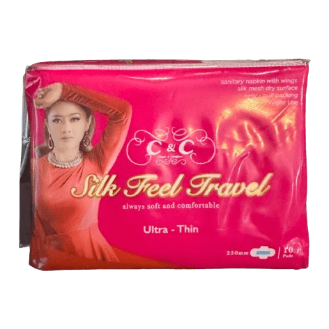 C&C Silk Feel Travel- Ultra Thin- Sanitary Pads- 10pcs pack