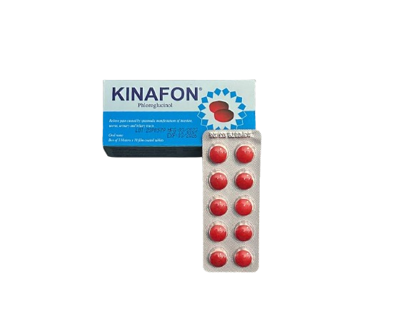 Kinafon Phloroglucinol- Stomach Pain- Blister of 10 Tablets.