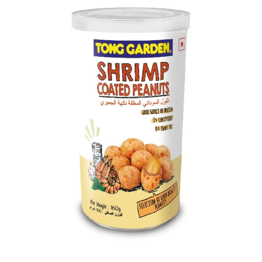 Tong Garden Coated Peanuts Shrimp Flavour Can 160g