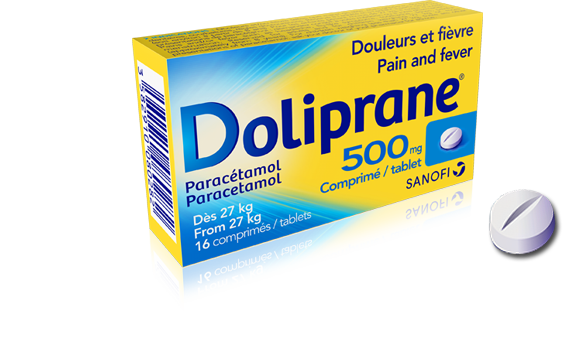 Doliprane Paracetamol 500mg- Pack of 16 Tabs