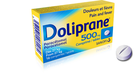 Doliprane Paracetamol 500mg- Pack of 16 Tabs